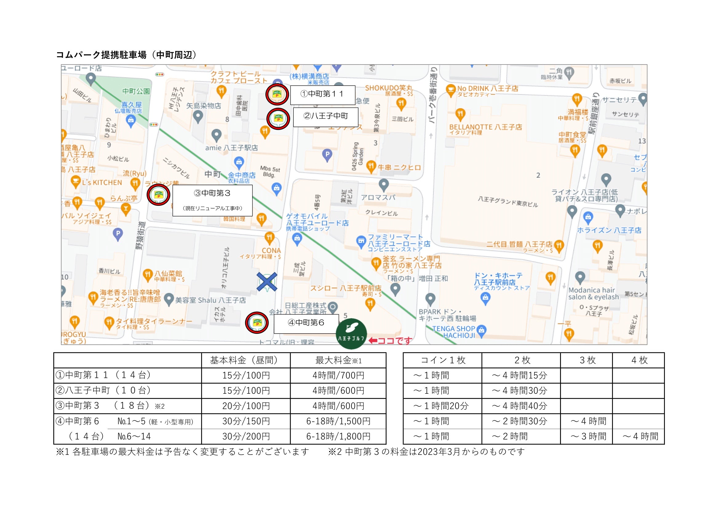 提携駐車場開始いたします！ – Hachioji-golf